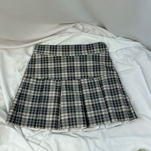 Stichic Cozy Fox Plaid Pleated Skirt with Undershorts Size Medium